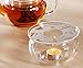 DecentGadget High Heat Resistant Borosilicate Glass Teapot Warmer With A Candle As A Gift (teapot warmer)