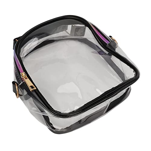 Transparent Handbag, Clear Messenger Tote Bag with Adjustable Shoulder Strap, Large Capacity Portable for Women or Men4