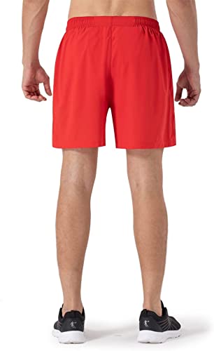 Image of Men's Workout Running Shorts Quick Dry Lightweight Gym Shorts with Zip Pockets S5Shorts