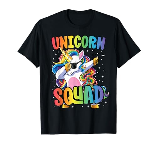 Unicorn Squad Shirt for Women Boys Girls Dabbing Unicorn T-Shirt