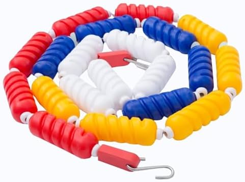 Adjustable 20ft Pool Safety Divider Line - Anti-Wave Swim Lane Rope with 2 Hooks, Easy Install Floating Safety Line for Inground Pools (Nylon, 6m) - Ideal for Safe Swimming Sessions