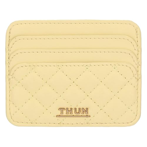Porte-cartes jaune simili cuir Thun fini les cartes perdues dans les grands sacs