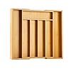Bellsal Silverware Organizer Kitchen Drawer Organizer Expandable Bamboo Utensil Holder Cutlery Tray for Kitchen Utensil and Flatware Bedroom Office