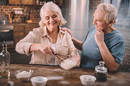 Teevea (Upgraded) 3 Pack Very Sturdy Silicone Whisk Kitchen Balloon Wire Stainless Steel Whisk Set Egg Beater For Blending Whisking Beating Stirring Cooking Baking #TOP5