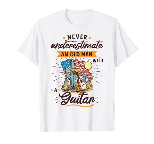 Guitarrista instrumento músico Western-Country-guitarra Camiseta