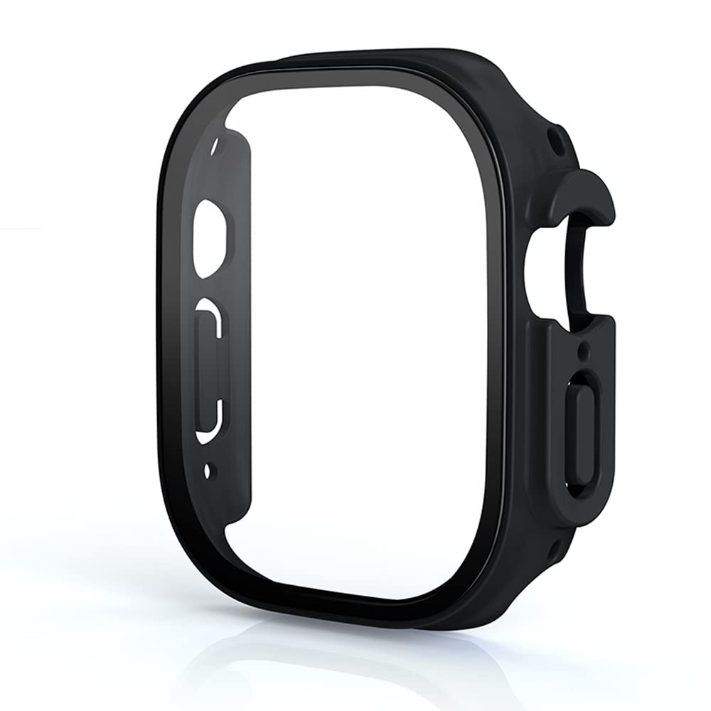 Apple Watch Ultra 49mm coque avec verre trempé noir pour iWatch