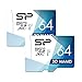 Silicon Power 64GB High Speed MicroSD Card with Adapter (2 Pack)