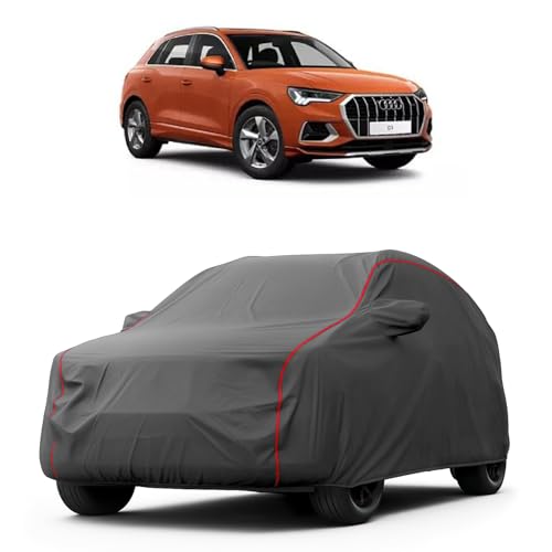 Image of Heavy-Duty Car Cover for Compatible with Audi Q3 (2022 to 2025 All Models) Deluxe Car Protection Cover - Waterproof & UV-Resistant All-Season Exterior Protection