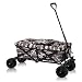 Produktbild SAMAX Bollerwagen Handwagen Kühltasche Gartenwagen Strandwagen Klappbar Faltbarer Bollerwagen Transportwagen Offroad Cool - Tarnmuster