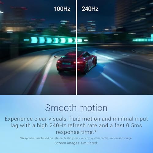 Image of Dell G24 Series Gaming Monitor - 24 inch FHD (1920x1080) 240 Hz 16:9 Display, 0.5ms Response time, 99% RGB Display AMD FreeSync, 2X HDMI, Anti Glare, DisplayPort 1.4, Tilt Adjustable - Black