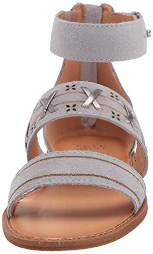 Frye And Co. Women's Evie Whipstitch 2 Band Sandal Flat, Ice Blue, 8 M Us #TOP1