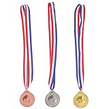 Gogogmee バスケットボールメダル 金属賞メダル 金 銀 銅色 各種達成レベル対応 学校競技表彰用パーティー記念品 3個セット