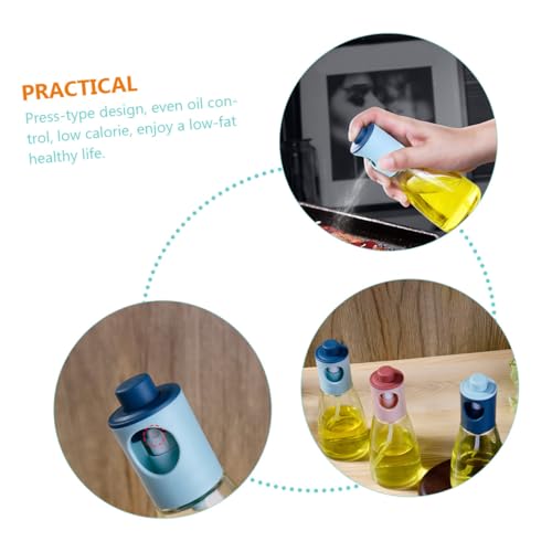 Botellas pulverizadoras de aceite de vidrio BIUDECO transparentes de tamaño compacto 7