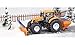 Siku 2940, Tractor with Snowplough and Salt Spreader, Winter Maintenance, 1:50, Metal/Plastic, Orange/Blue, Removable attachments