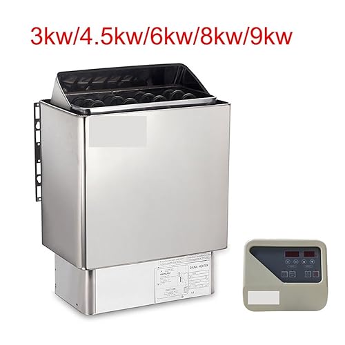 OLLIRG zur Körperentgiftung 9 kW Saunaofen Sauna Dampferzeuger, Heimgebrauch Heizofen Raumtrockenausrüstung mit Controller – Bild 3