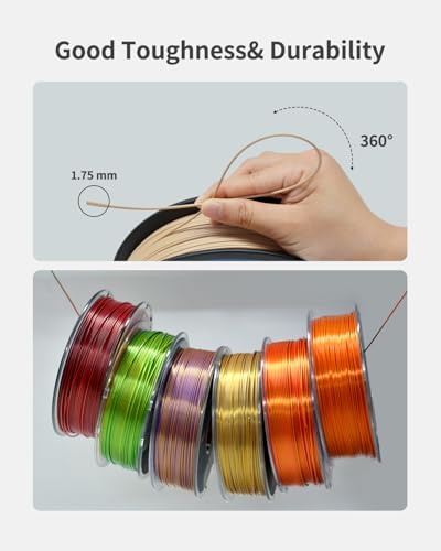 Image of PLA Filament 1.75mm Bone White 3D Printer Filament 1kg(2.2lbs), Dimensional Accuracy + /- 0.02 mm, Neatly Wound Bone PLA Filament, Fit Most FDM 3D Printers