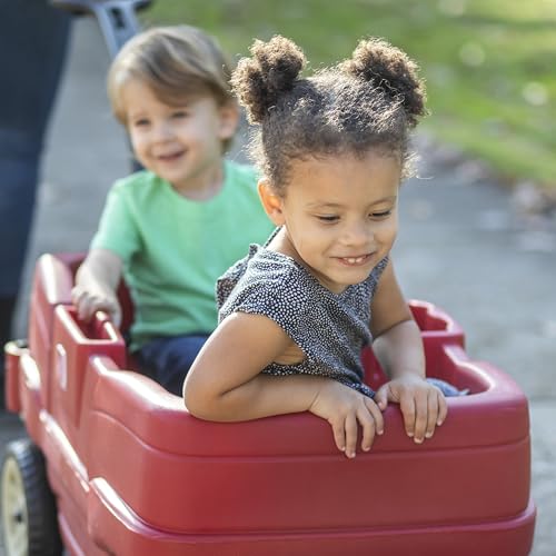 Step2 Neighborhood Wagon, Kids Ride On Toy, Stroller Substitute, Includes Seat Belts, Made of Durable Plastic, Max Weight 75 lbs., For Toddlers 1.5-5 Years Old, Red - image 7