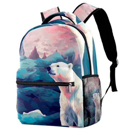 Sac à dos ours polaire rose pour émerveiller les journées des enfants