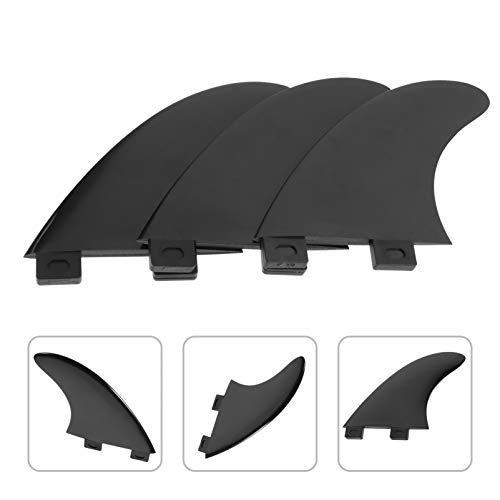 BESPORTBLE 3Pcs Conjunto Prancha Fin Surf Fin de Plástico Clip- on Prancha de Surf Fin para Canoe Ka