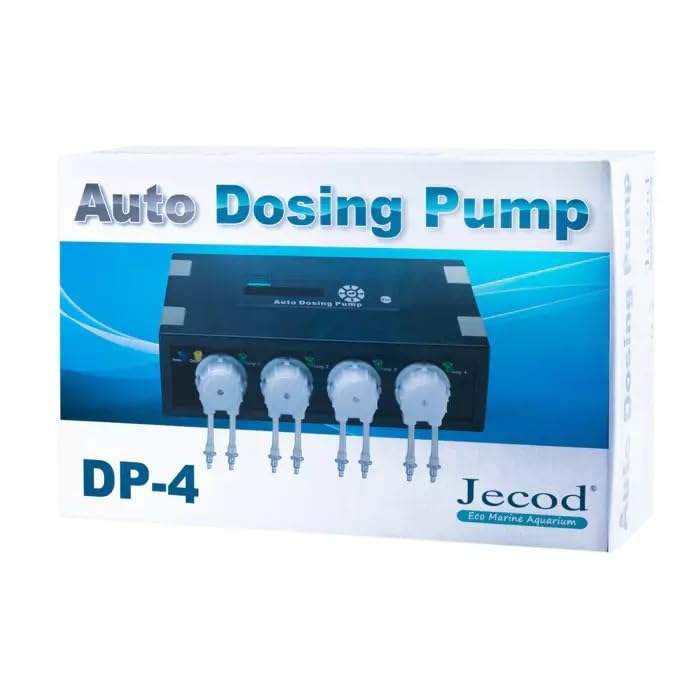 Happet DP-4 Automatische Aquarium Dosierpumpe – 4-Kanal Dosieranlage für Dünger, Ca Mg KH & Spurenelemente, programmierbares Aquarium Dosiersystem für Meerwasser & Süßwasser, 7,5W