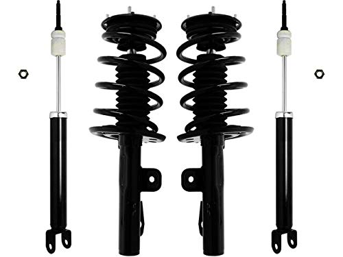 Front and Rear Suspension Strut and Shock Absorber Assembly Kit - Compatible with 2010-2012 Ford Flex (Excludes Turbo Models)