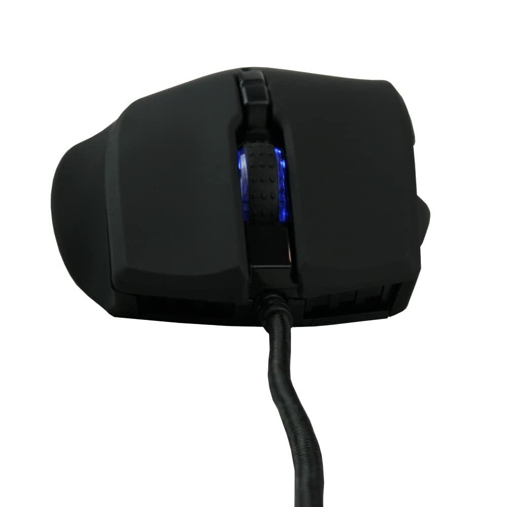 Ratón ligero con cable para juegos con 8 botones RGB retroiluminado 5000 DPI sensor óptico ultraligero ergonómico para PC
