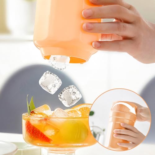 Image of Supvox Ice Cube Tray Twisting Ice Cup, Food Grade Silicone Ice Box with 3 No-Lid 10-Grid Ice Cube Plates, Easy Twist-Release Ice Rock Mold, Universal for Cups & Mugs