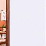 Vinilos para Cristales Vinilo Ventana 105 x 360 cm Privacidad Estática Autoadhesiva Translúcido Lámina Privacidad Ventana para Baño Despacho Cocina, Blanco Mate