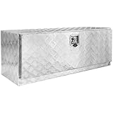 Trucky Aluminium Truckbox, Unterboden Unterflur Box Deichselbox, Anhängerbox 115 x 40 x 43 cm Werkzeugkiste mit Schloss und Schlüssel, stabil