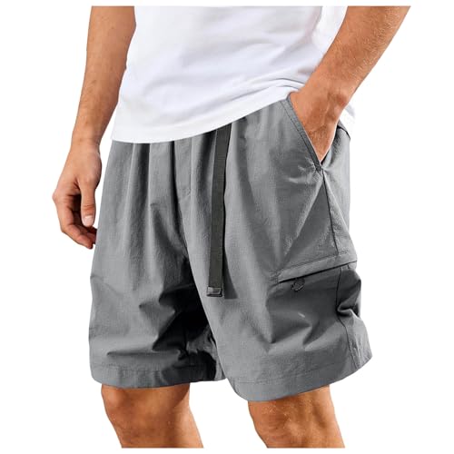 Pantalon Court avec Poches Casual pour les Vacances d'Été et Balades