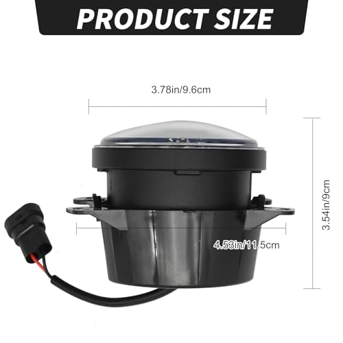 Anxingo 2 Pack luz LED niebla redonda 4 pulgadas 30W miniatura 5