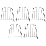[Résistance fiable aux intempéries] Fabriquée à partir de métal, cette clôture de jardin est conçue pour résister aux intempéries tout en offrant une protection pour votre jardin ou bassin.