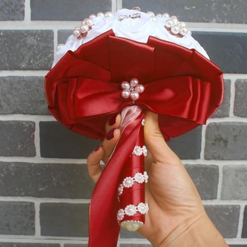 Image of Double Face Red Satin Ribbon 1-1 /2 inch X 25 Yards Polyester Red Ribbon for Gift Wrapping Very Suitable for Weddings Party Hair Bow Invitation Decorations and More