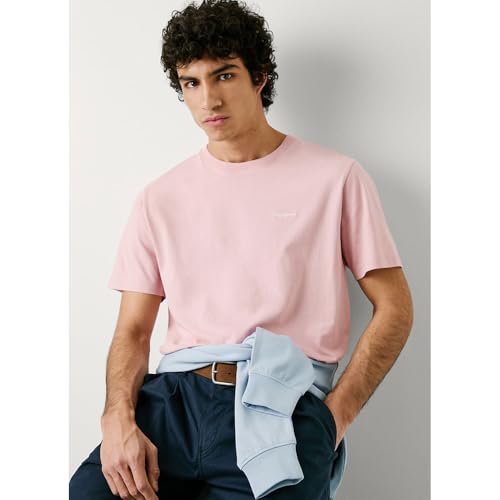 Pepe Jeans Contrast Connor T-Shirt, Rosa (Rosa Cenere), Xxl Uomo - 7