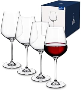 Villeroy & Boch La Divina Rotweinkelch, Set 4tlg. Glasset, Glas, 4-teilig, 4