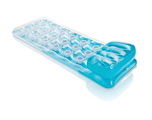 Intex 58890EU 18-Pocket Fashion Mats - Luftmatratzte - Grün/Pink/Orange - 188 x 71 cm - Farblich Sortiert