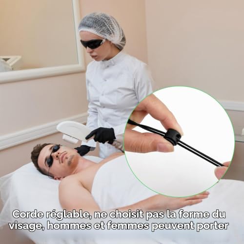 Lunettes de Protection pour Bronzage et Soins Esthétiques, Silicone Souple – vue 4