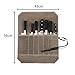 HERSENT Knife Roll,Chef’s Knife Case,Knife Bag,Waxed Canvas Cutlery Knives Holders Protectors,Home Kitchen Cooking Tools And Utensils Wrap Bag Wallet,Multi-Purpose Travel Tool Roll Pouch