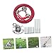 SUPVOX Dog Stake Wire Rope Outdoor Tie-Out Stake Rotating Screws Stainless Steel Large Dog