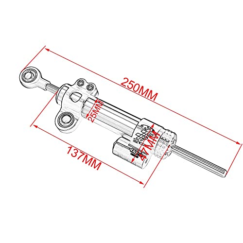 Amortisseur de direction réglable avec molette de précision pour moto MT - 5