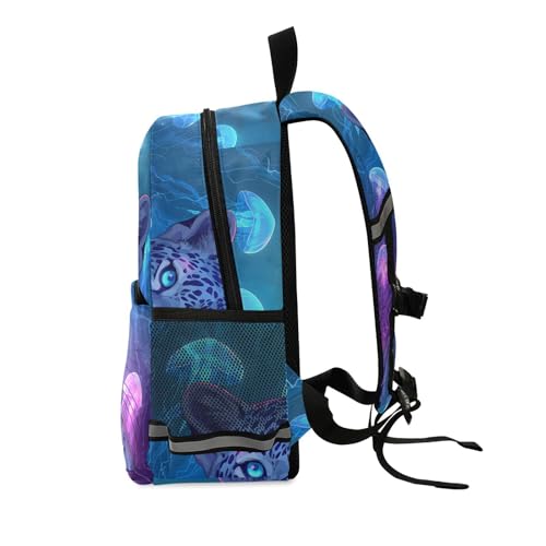 panksolu Now Leopard Glowing Jellyfish Toddler Backpack for Boys Girls Kids Backpacks Preschool Bag Travel Bag2