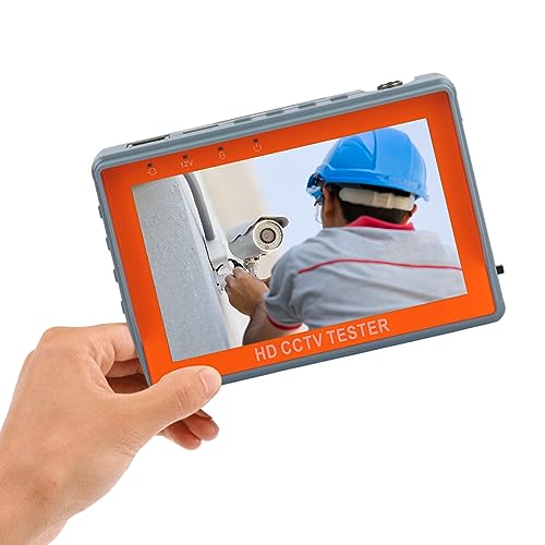 Probador de CCTV coaxial de 8MP con pantalla de 4,3 pulgadas para configuraciones de video