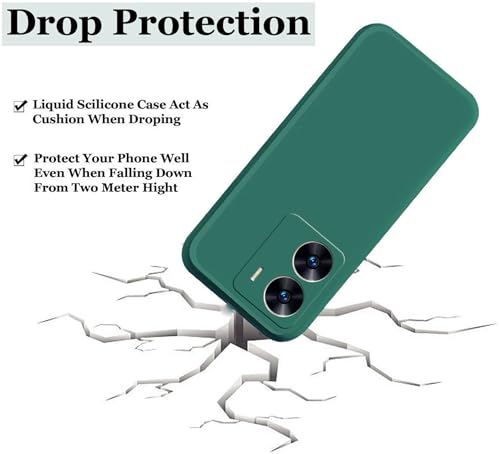 Image of A rtistque Back Cover Case for Vivo T2X / Y56 / Y16 with Camera Protection | Shockproof TPU | Stylish Protective Design | Slim Fit | Ultra Matte | Vivo T2X / Y56 / Y16 Back Cover - Green