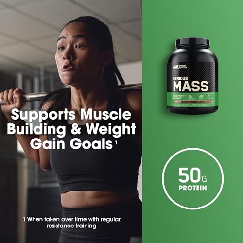 image for Optimum Nutrition Serious Mass, Weight Gainer Protein Powder, Mass Gai