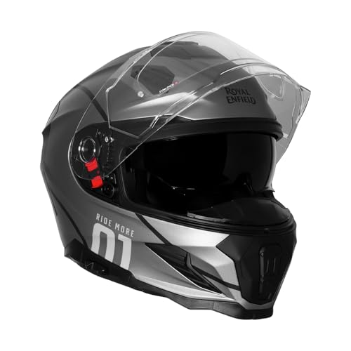 Image of Royal Enfield Velocity Full face Helmet| ISI & ECE 22.06 Certified | ABS Shell & EPS Liner | Pinlock Ready Anti-Scratch Visor | Sun Visor | Rear Spoiler | Polygiene Washable Liner | Multi Air Vents