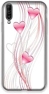 Cokitec Carcasa para Wiko View 4 Lite, diseño de corazón, Color Rosa