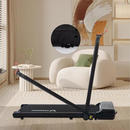 Miniatura 3 de Foxsport Cinta De Correr Con Altavoces Bluetooth Y Mando A Distancia - Diseño Que Ahorra Espacio, Motor Silencioso, Pantalla Lcd, Absorción De Impactos Y Variación De Velocidad De 1-6 Km H, Ideal Para