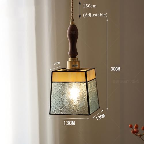 Candelabro de dormitorio exclusivo en latón y vidrio artesanal 8