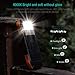 Solar Power Bank, Soxono 16000mAh Solar Charger with Qi Wireless Charger and 2 USB Port Ultra Waterproof Portable Phone Charger External Battery Pack with 15 LEDs Flashlight for iPhone, iPad, Samsung