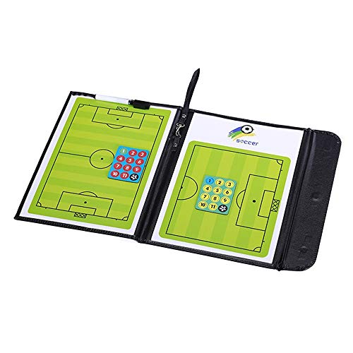 Lavagna Tattica Portatile Per Pallamano E Calcio – 2 Pezzi In PVC Con Pennarello Per Allenatori